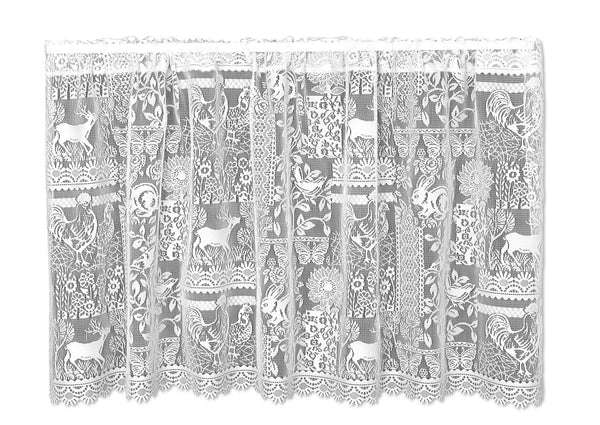 Heritage Lace - Woodland Patch - Curtains in White and Cafe Color [Home Decor]- Olde Church Emporium