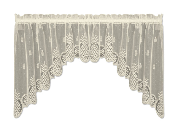 Heritage Lace - Welcome Collection - Curtains, Pillows in White, Ecru, Natural Colors - Olde Church Emporium