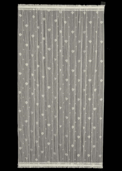 Heritage Lace -Bee Collection Curtains and Runners - With Trim or Without Trim White Ecru