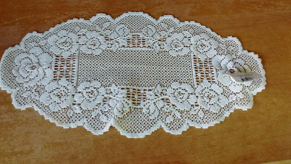 Heritage Lace English Country Rose Collection - Curtains, Placemats, Doilies, Runners, Made in U.S.A. - Olde Church Emporium