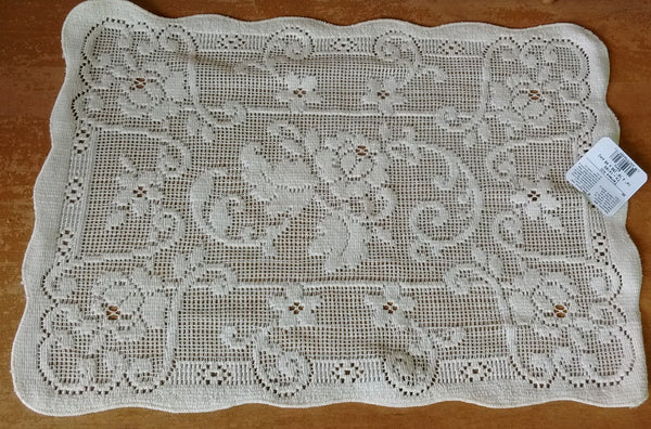 Heritage Lace Terrace Hill Tabletop Lace in White, Ecru Made in USA - Olde Church Emporium