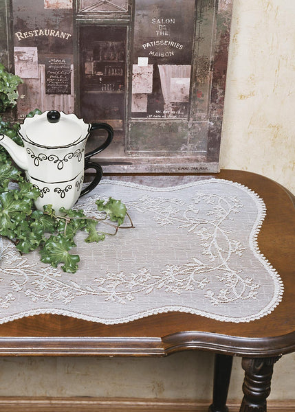 Heritage Lace - Sheer Divine Collection - Curtains, Runners, Doilies, Placemats, Table Toppers - Olde Church Emporium