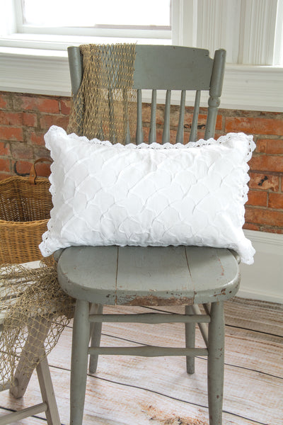 Heritage Lace - Seabreeze Collection - Pillows in White Color - Olde Church Emporium