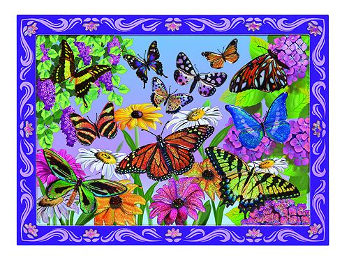 Melissa & Doug Peel And Press Stickers by Numbers Butterfly Sunset Ages 5+ - Olde Church Emporium