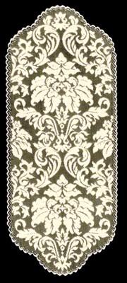 Heritage Damask Collection - Placemats, Doilies, Runners, Table Toppers - 3 Colors Made in USA - Olde Church Emporium