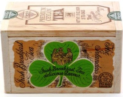 Irish Breakfast Tea bags - 25 in Wooden Box [Home Decor]- Olde Church Emporium