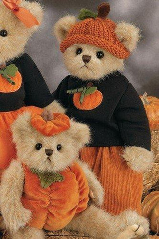 Bearington - Autum Fall Halloween Bear Parker Pumpkinpatch  - 14 Inches and Retired - Olde Church Emporium