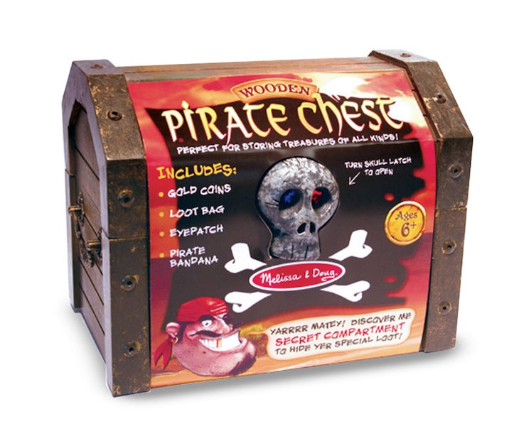 Melissa & Doug Wooden Pirate Chest Pretend Play Set, Play Food - Canada