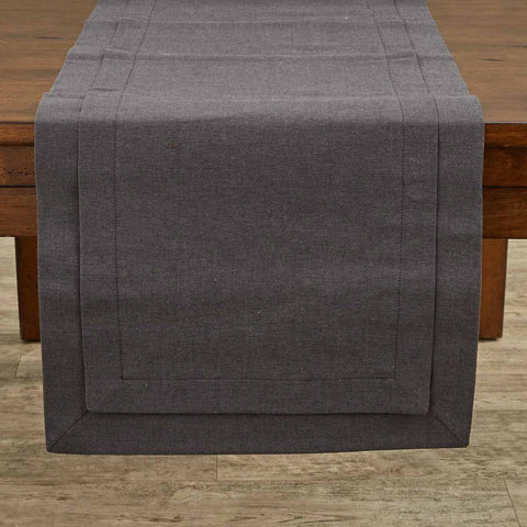 Park Design Tailored Table Runner 15 x 72 Inches 2 Styles Slate and Sterling Farmhouse, Country, Cabin