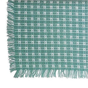 Homespun Tablecloth - Seafoam and White - Tablecloths, Napkins, Runners, Placemats - Made in USA [Home Decor]- Olde Church Emporium