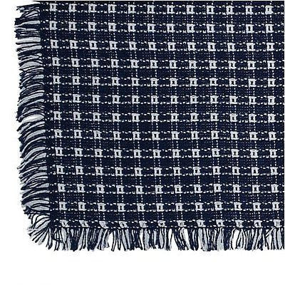 Homespun Tablecloth - Navy and White -Tablecloths, Napkins, Runners, Placemats - Made in USA [Home Decor]- Olde Church Emporium