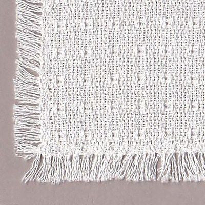 Homespun Tablecloth - White - Tablecloths, Napkins, Runners, Placemats - Made in USA [Home Decor]- Olde Church Emporium