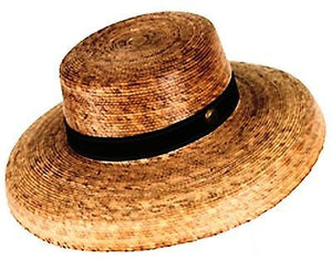 Women's Brook Straw Hat w stretchy Sweatband - One Size 22 inch or Size 7 - Olde Church Emporium