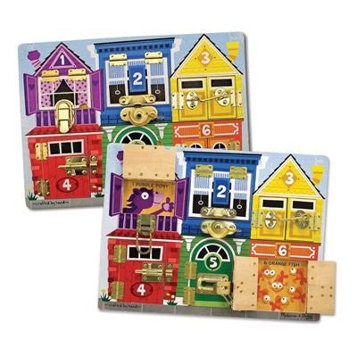 Melissa & Doug Deluxe Latches Board - Activity Board - Olde Church Emporium
