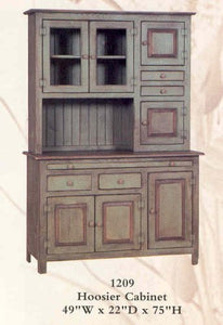 Hoosier Cabinet - Primitive Green [Home Decor]- Olde Church Emporium