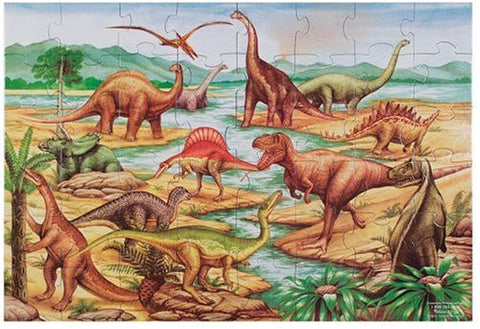 Melissa & Doug Dinosaurs 48 pcs Floor Puzzle - Olde Church Emporium