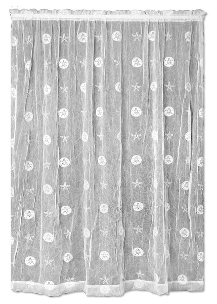 Heritage Lace Sand Dollar Collection - Valances, Tiers and Panels in White [Home Decor]- Olde Church Emporium