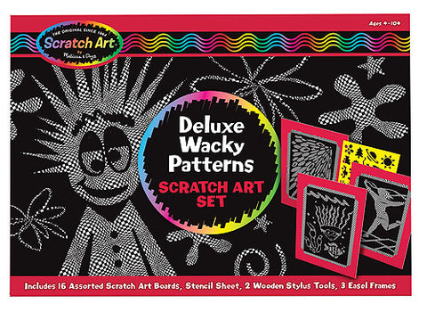 Scratch Art® Deluxe Wacky Patterns - Set Boxed Kits [Home Decor]- Olde Church Emporium