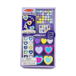 Melissa and Doug Decorate-your-own Wooden Heart Bead Set Ages 4 and UP - Olde Church Emporium