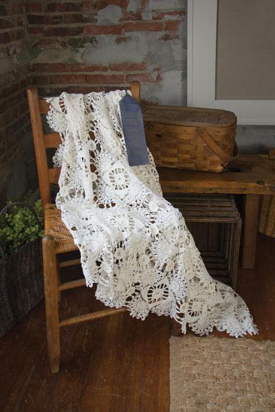 Heritage Lace - Blue Ribbon Crochet Collection - Curtains and Table Linens - Olde Church Emporium