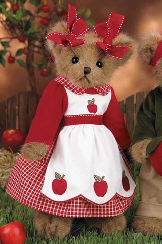 Bearington-   "Caramela Apple" Plush Bear 14 Inches and Retired - Olde Church Emporium