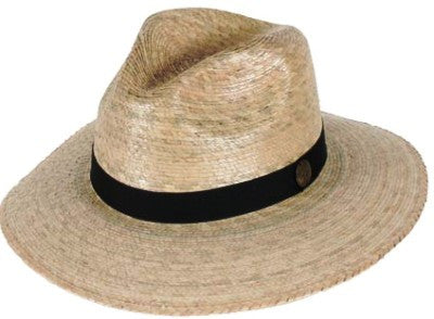 Tula Straw Hat - Explorer with Black Band and Stretch Sweatband - Unisex - 2 Sizes - Olde Church Emporium