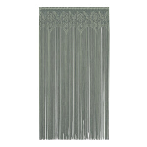 Heritage Lace Gala 60-Inch Wide by 84-Inch Drop Fringe Panel, Silver Sage - Olde Church Emporium