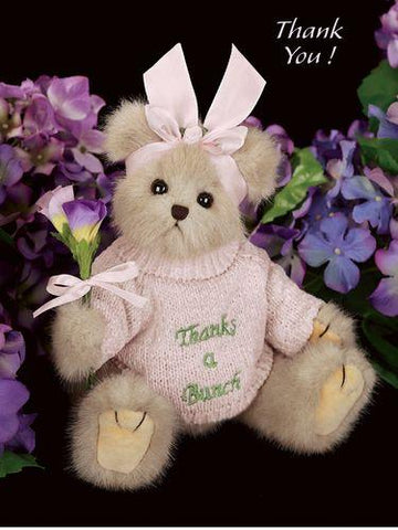 Bearington Bear Gracie Grateful Thanks-A-Bunch Plush 10 inch BearToy Collectible Retired - Olde Church Emporium