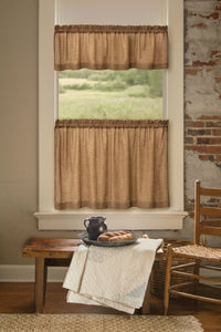 Heritage Lace - Homespun Collection - Curtains and Tabletop textiles in Natural Color - Olde Church Emporium
