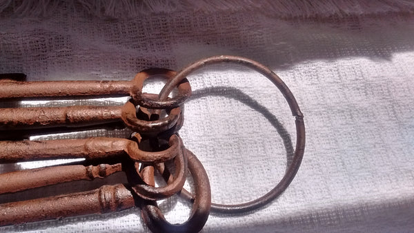 Cast Iron  -  Jailer Keys Set of 6 - Olde Church Emporium