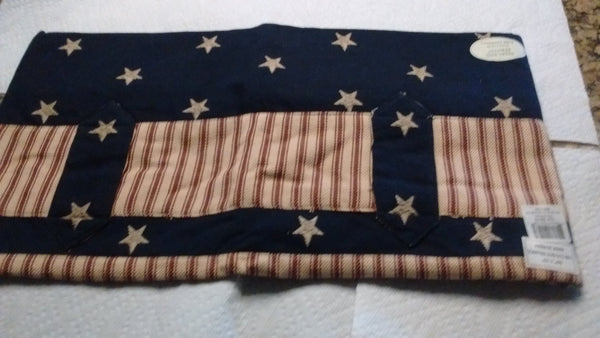 Park Designs Valance - Tab Cut Out -Stars and Stripes 60" x 15 - Olde Church Emporium
