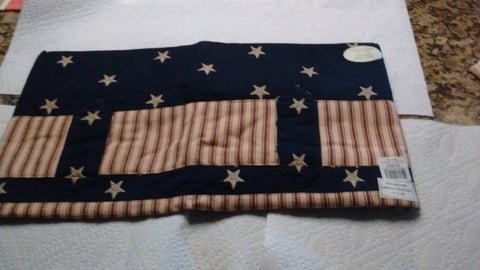 Park Designs Valance - Tab Cut Out -Stars and Stripes 60" x 15 - Olde Church Emporium