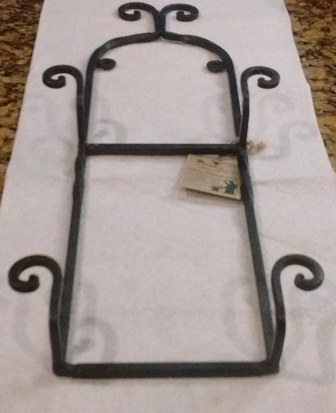 Park Designs - Scroll Double Plate Rack Hand Forged Iron - Olde Church Emporium