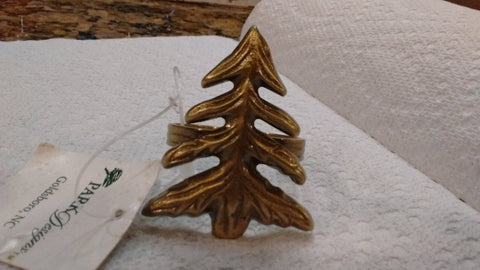 Park Designs - FirTree Antique Brass Napkin Rings - Olde Church Emporium
