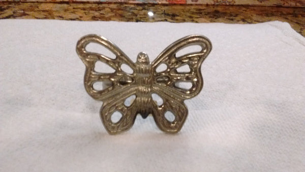 Park Designs "Butterfly Metal Napkin Rings" Kitchen Dining Napkin Rings 2 Colors Silver Burl - Olde Church Emporium