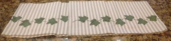 Park Designs - Ivy Appliqued Lined Valance 60 x 14 Inches - Olde Church Emporium