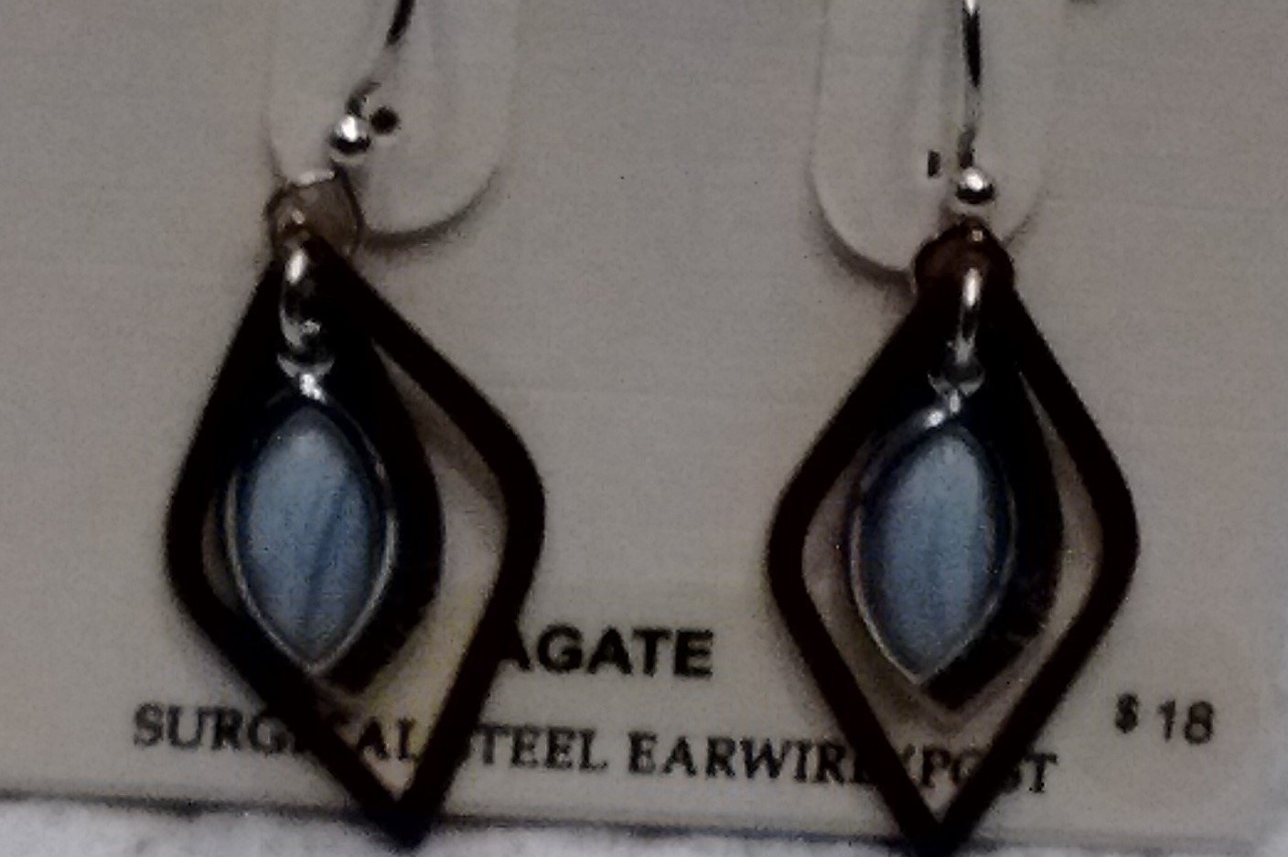 Silver Forest Hand Crafted Earrings Made in USA - Agate - Olde Church Emporium