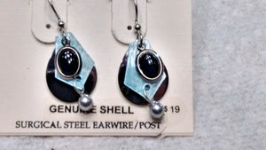 Silver Forest Hand Crafted Earrings Made in USA Genuine Shell - Olde Church Emporium