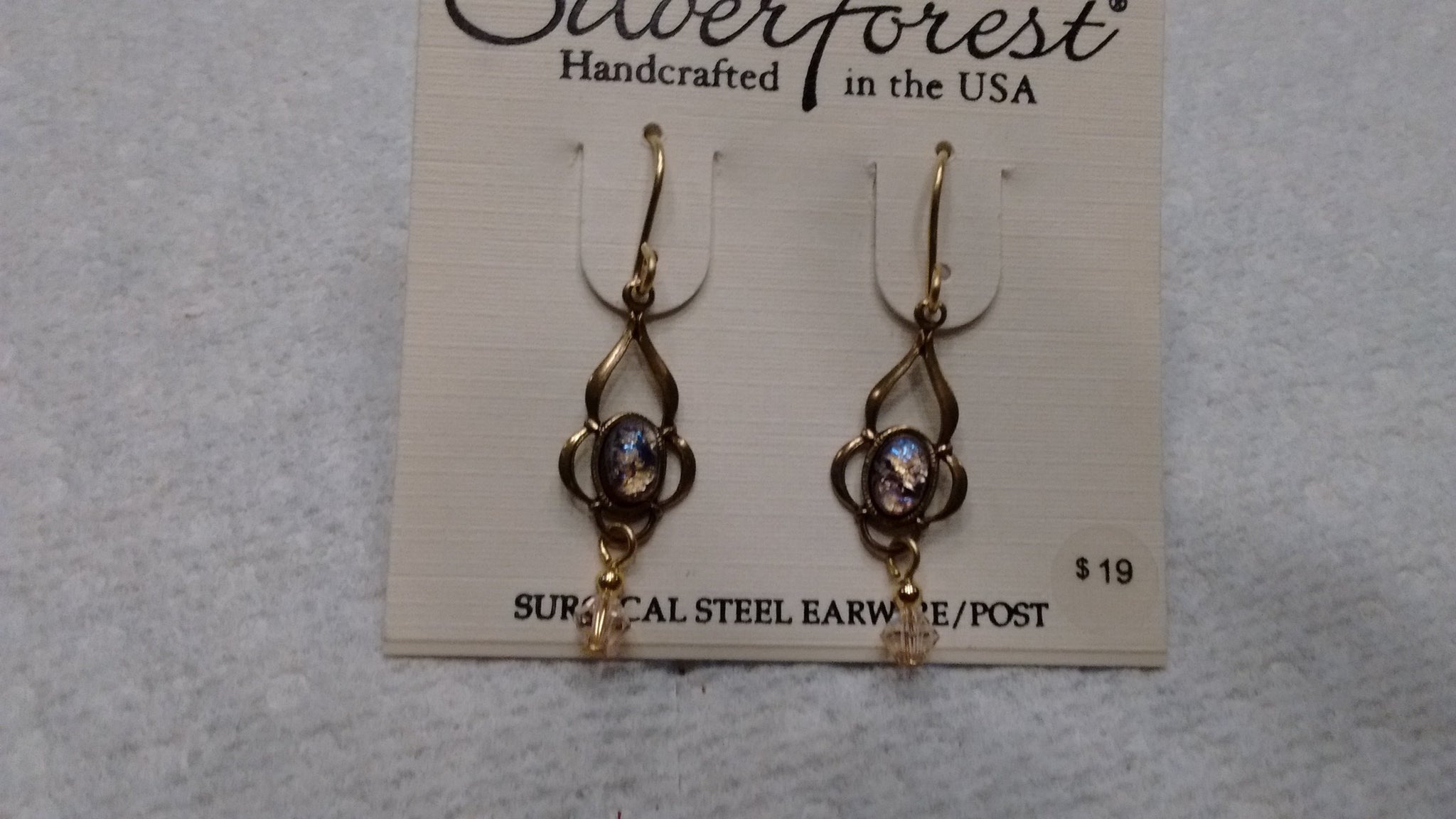Silver Forest Hand Crafted Earrings Made in USA Item E9300