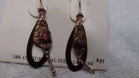 Silver Forest Hand Crafted Earrings Made in USA - Item NE0519 - Olde Church Emporium