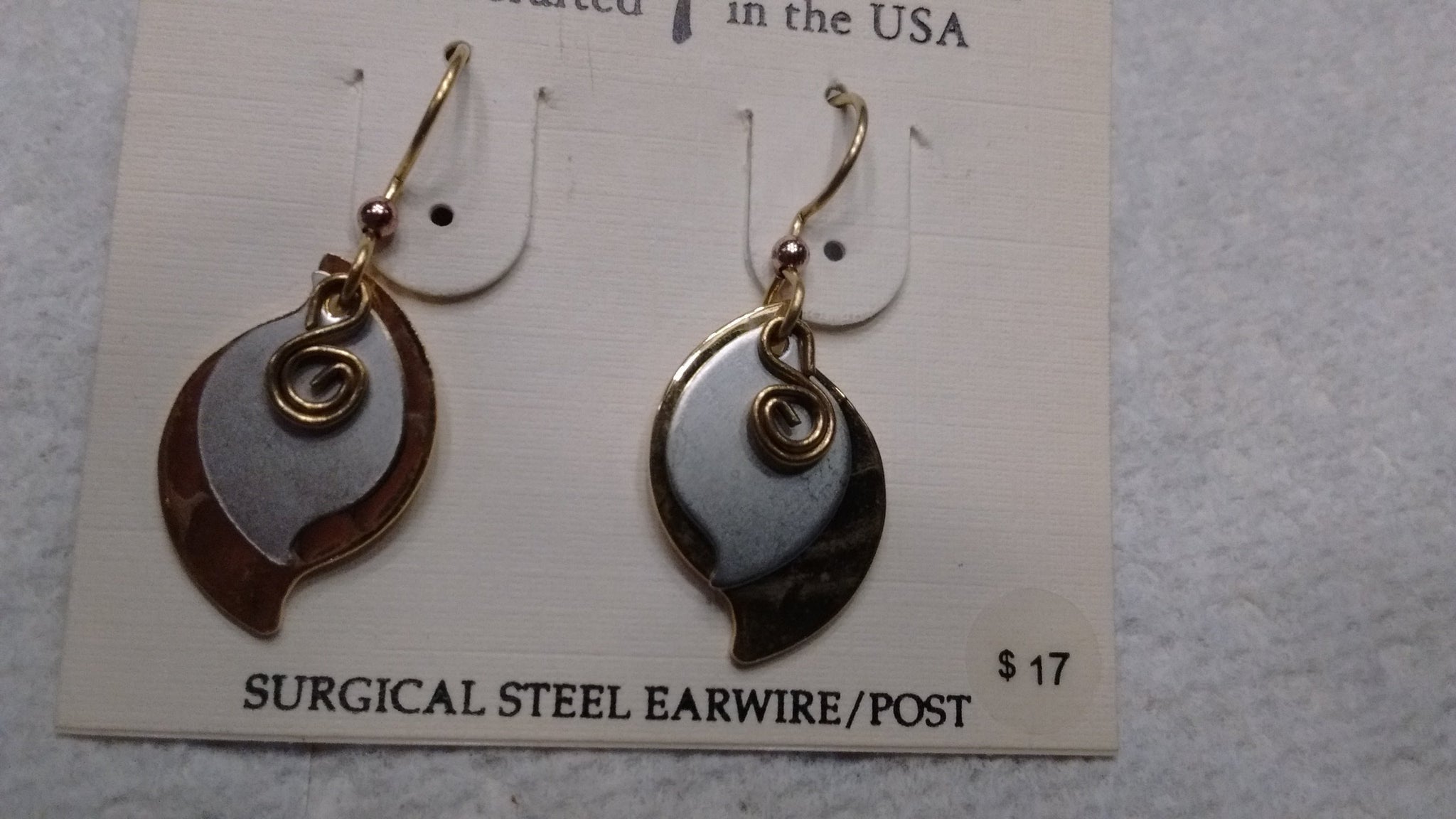 Silver Forest Hand Crafted Earrings Made in USA - Item E 9965 - Olde Church Emporium