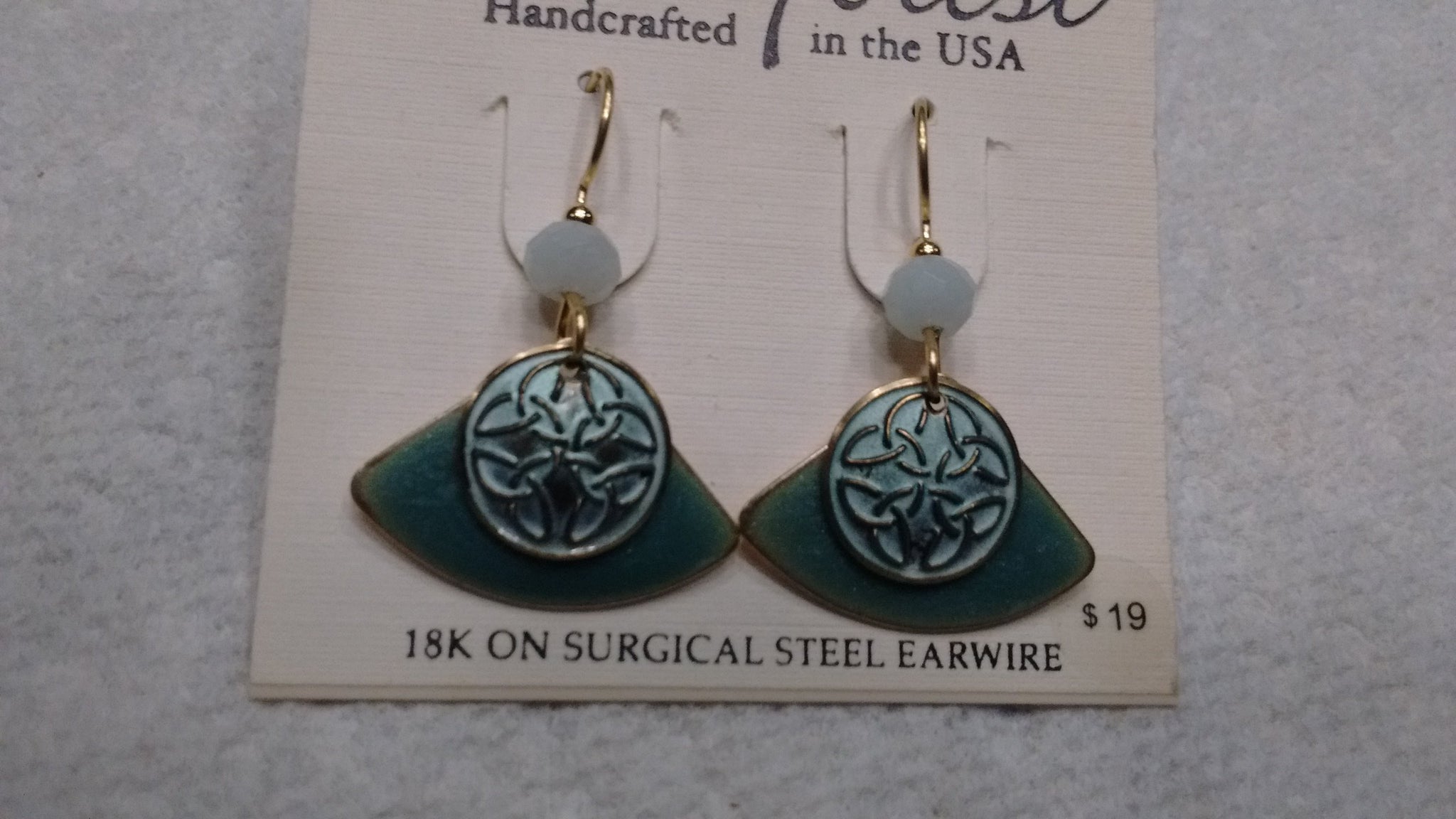 Silver Forest Hand Crafted Earrings Made in USA - Item NE 0658 - Olde Church Emporium