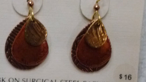 Silver Forest Hand Crafted Earrings Made in USA -Item E7847 - Olde Church Emporium