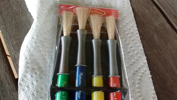 Melissa and Doug Kids Large Paint Brush Set Easy Grip Ages 3 and UP - Olde Church Emporium