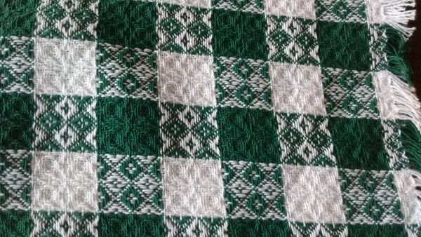 Homespun Green and White Tavern Check Napkins 18 Inch Square Made in USA