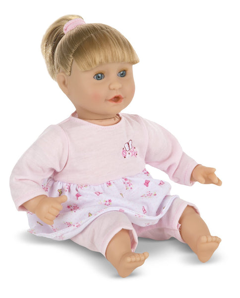 Melissa & Doug - Mine to Love Natalie 12-Inch Soft Body Baby Doll With Hair and Outfit [Home Decor]- Olde Church Emporium