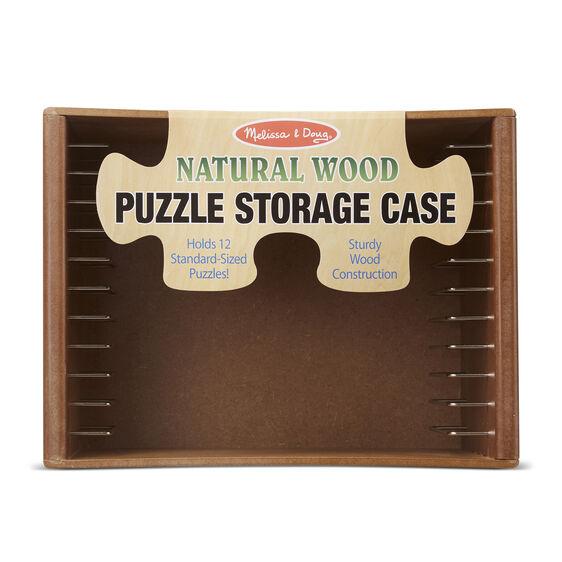 Melissa & Doug® Natural Wooden Puzzle Case with 6 Peg Puzzles Included - Olde Church Emporium