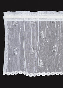 Heritage Lace - Pineapple Collection - Valances, Door Panels, Panels in White and Ecru