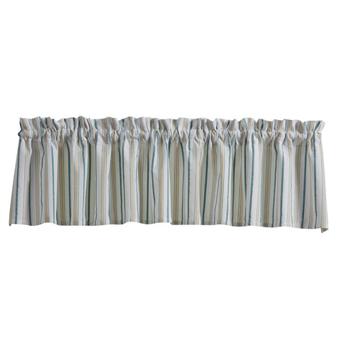 Park Serene Stripe Unlined Valance 72 x 14 Inches Country, Farmhouse, Rustic, Cabin