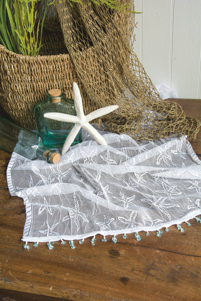Heritage Lace  - Starfish Collection - Curtains, Runners, Shower Curtain, Material, etc - Olde Church Emporium